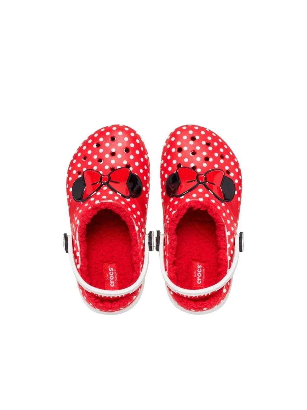 Crocs Kids' Classic Lined Disney Minnie Mouse Clog Slippers